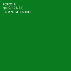 #097C1F - Japanese Laurel Color Image