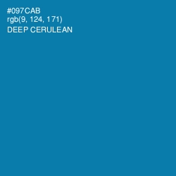 #097CAB - Deep Cerulean Color Image