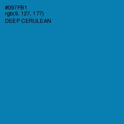 #097FB1 - Deep Cerulean Color Image