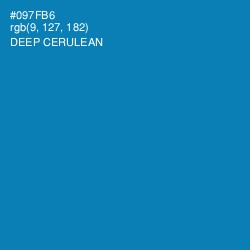 #097FB6 - Deep Cerulean Color Image