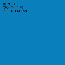 #097FBB - Deep Cerulean Color Image