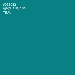 #098083 - Teal Color Image