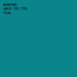 #09858B - Teal Color Image