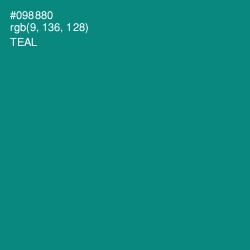 #098880 - Teal Color Image