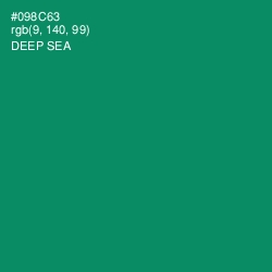 #098C63 - Deep Sea Color Image