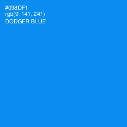 #098DF1 - Dodger Blue Color Image