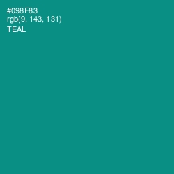 #098F83 - Teal Color Image