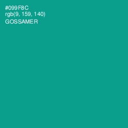 #099F8C - Gossamer Color Image