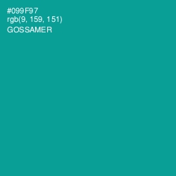 #099F97 - Gossamer Color Image