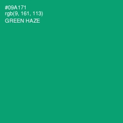 #09A171 - Green Haze Color Image
