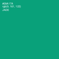 #09A17A - Jade Color Image