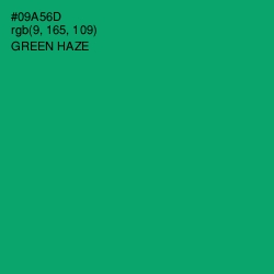 #09A56D - Green Haze Color Image