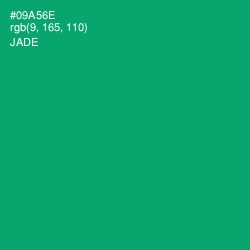 #09A56E - Jade Color Image