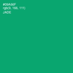 #09A66F - Jade Color Image