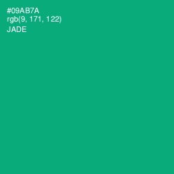 #09AB7A - Jade Color Image