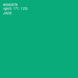 #09AB7B - Jade Color Image