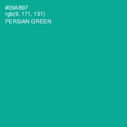 #09AB97 - Persian Green Color Image