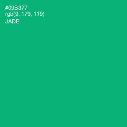 #09B377 - Jade Color Image