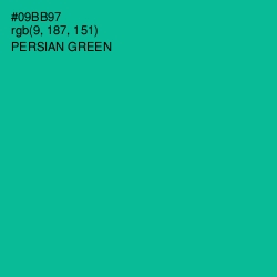 #09BB97 - Persian Green Color Image