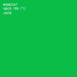 #09BD47 - Jade Color Image