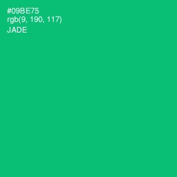 #09BE75 - Jade Color Image