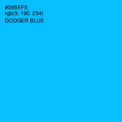 #09BEFE - Dodger Blue Color Image