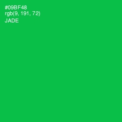 #09BF48 - Jade Color Image