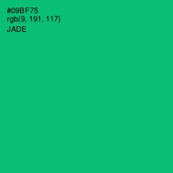 #09BF75 - Jade Color Image