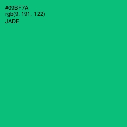 #09BF7A - Jade Color Image