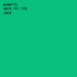 #09BF7D - Jade Color Image