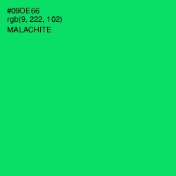 #09DE66 - Malachite Color Image