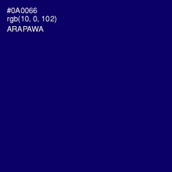 #0A0066 - Arapawa Color Image