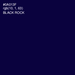 #0A013F - Black Rock Color Image