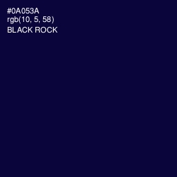 #0A053A - Black Rock Color Image