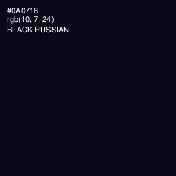 #0A0718 - Black Russian Color Image