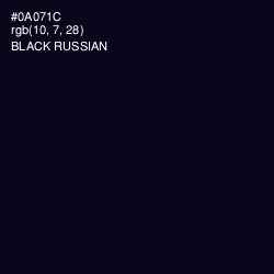 #0A071C - Black Russian Color Image
