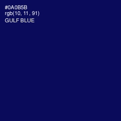 #0A0B5B - Gulf Blue Color Image