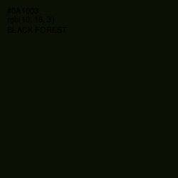 #0A1003 - Black Forest Color Image