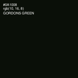 #0A1008 - Gordons Green Color Image
