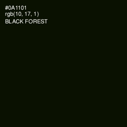 #0A1101 - Black Forest Color Image