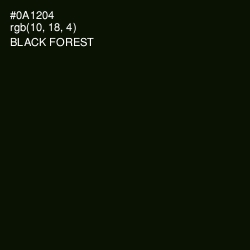 #0A1204 - Black Forest Color Image