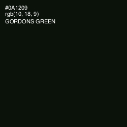 #0A1209 - Gordons Green Color Image