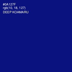 #0A127F - Deep Koamaru Color Image