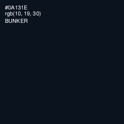 #0A131E - Bunker Color Image