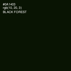 #0A1403 - Black Forest Color Image