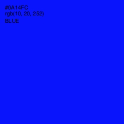 #0A14FC - Blue Color Image