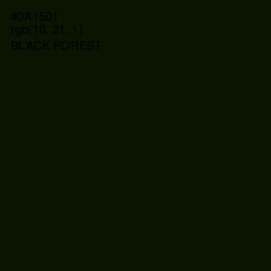 #0A1501 - Black Forest Color Image