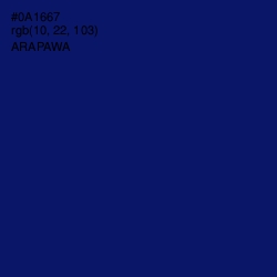 #0A1667 - Arapawa Color Image