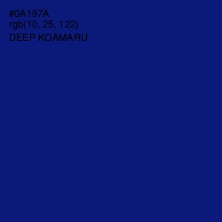 #0A197A - Deep Koamaru Color Image