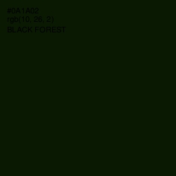 #0A1A02 - Black Forest Color Image